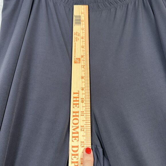 Bob Mackie Wearable Art Wide Leg Pants Womens 1X Gray Slinky Lagenlook Travel - Picture 6 of 8
